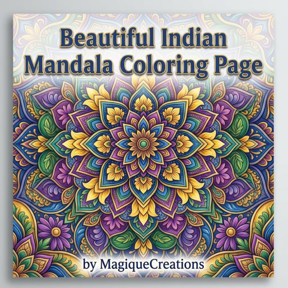 Sacred Celebrations: Indian Festival Mandala Coloring Book: Intricate Mandala Designs Inspired by Indian Culture for Relaxation & Stress Relief