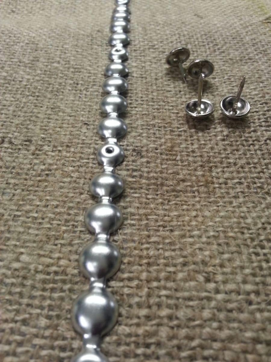 B.C. Upholstery Nailhead Trim with Matching Nails - Pewter - 150 ft (50 yds)