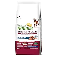 Natural Trainer Sensitive No Grain Cibo per Cani Adulti con Trota