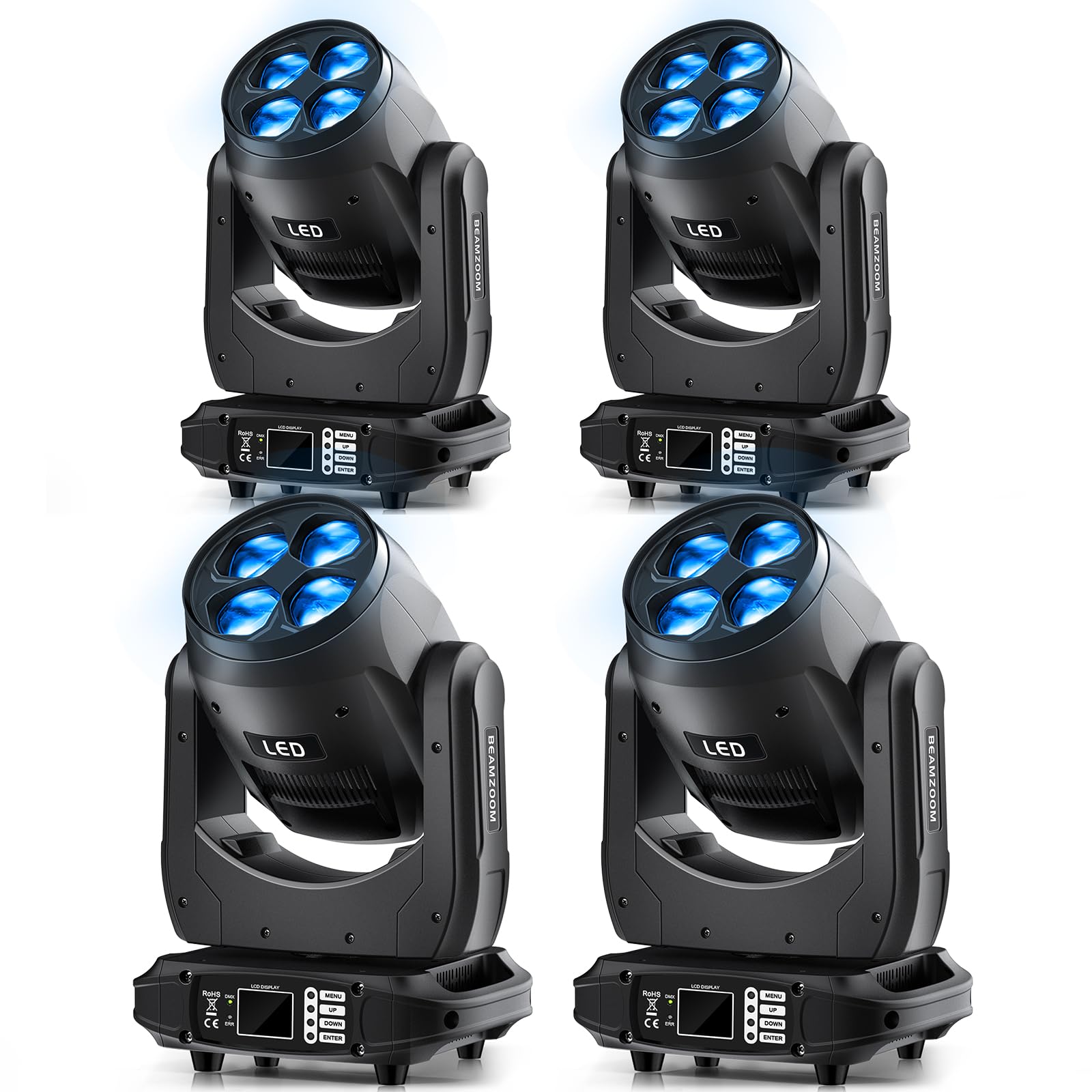 Teste Mobili LED WZYBUTA 200W - Luci RGBW Per Discoteca, Feste E Matrimoni