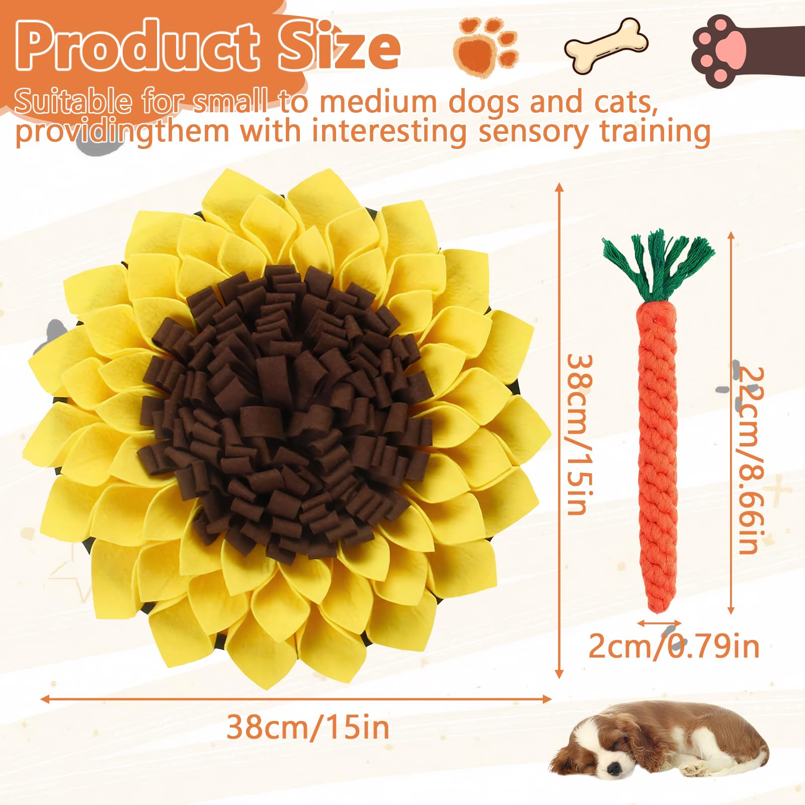 Tappeto Olfattivo Cane,Tappeto Sensoriale Cane,Snuffle Mat Per Cani,Per L'allenamento Cognitivo E Olfattivo,Alimentazione Lenta E Riduzione Dello Stress,Contiene 1X Dentizione Cani