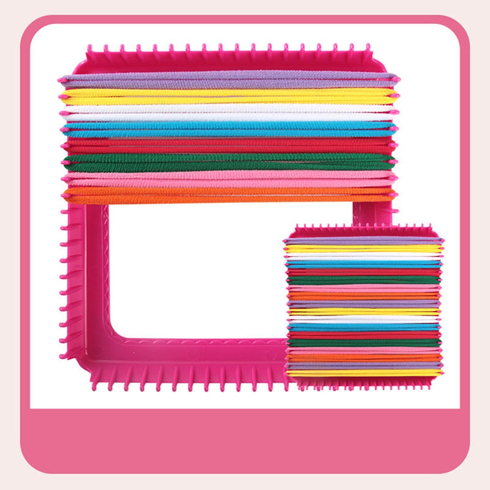 SM SunniMix Weaving Loom Kit Toys, Sewing Craft, Crochet Multifunctional Gifts, Crafts Potholder Loops Making Kits, DIY for Beginners, 12 Colors
