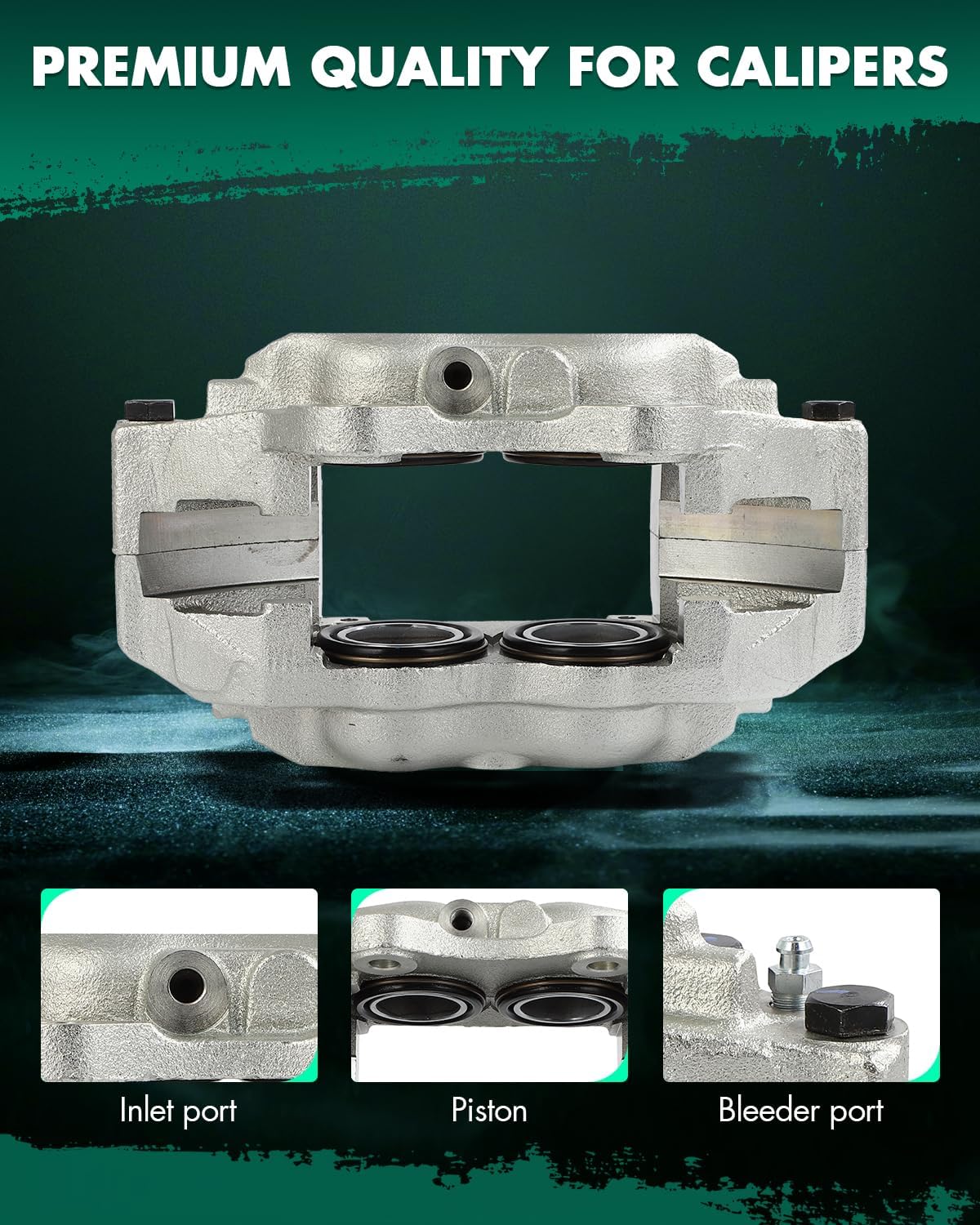 SCITOO Front Left Brake Caliper Without Bracket 19767 Compatible For Jaguar For Vanden Plas 1982-1987,For Jaguar For XJ12 1974-1979 1981-1992,For Jaguar For XJ6 1974-1987,For Jaguar For XJS 1976-1996