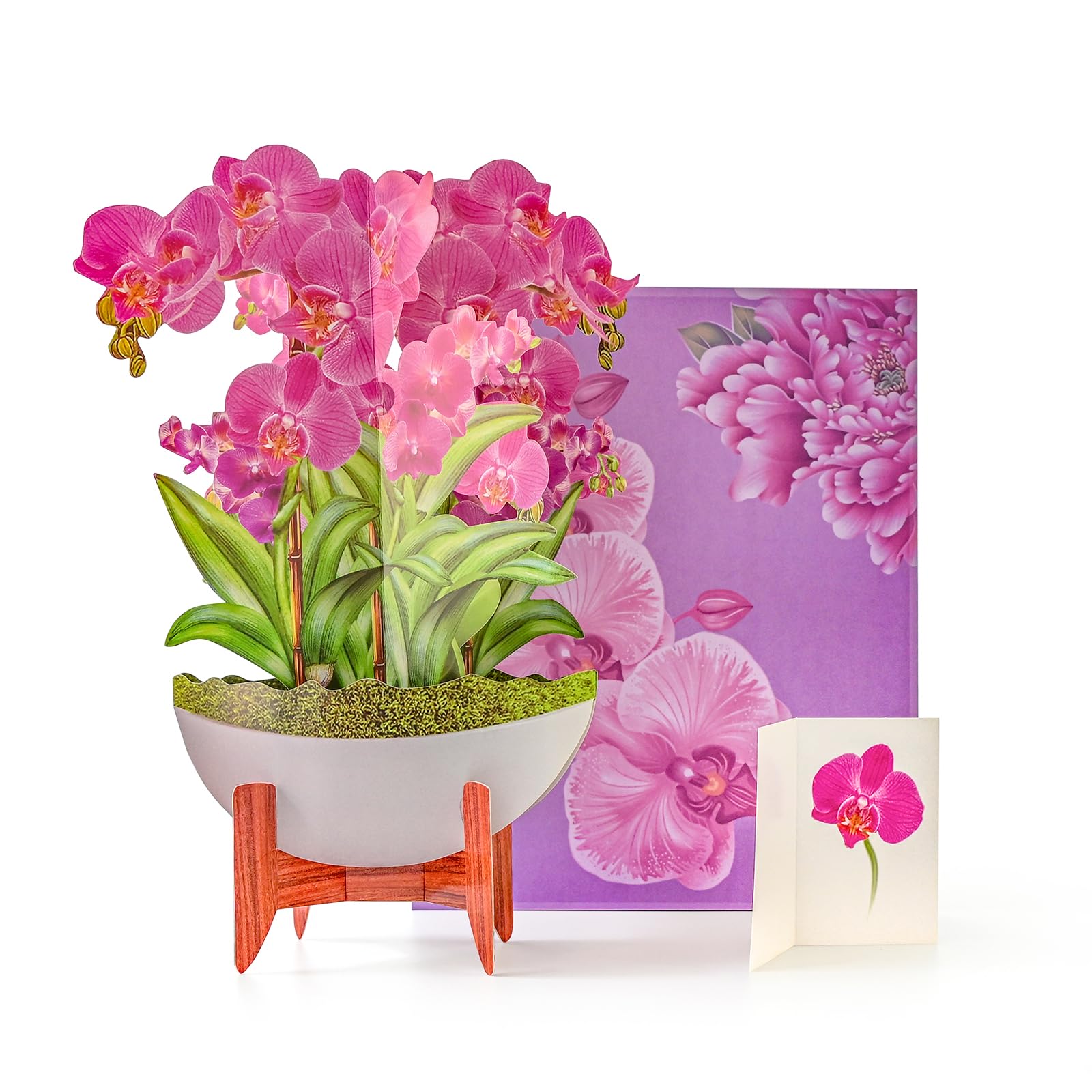 AUSTARK Paper Pop Up Card for Mother's Day Teachers, 3D Paper Flower Bouquet Greeting Cards with Blank Notecard for Birthday Anniversary Thank You (