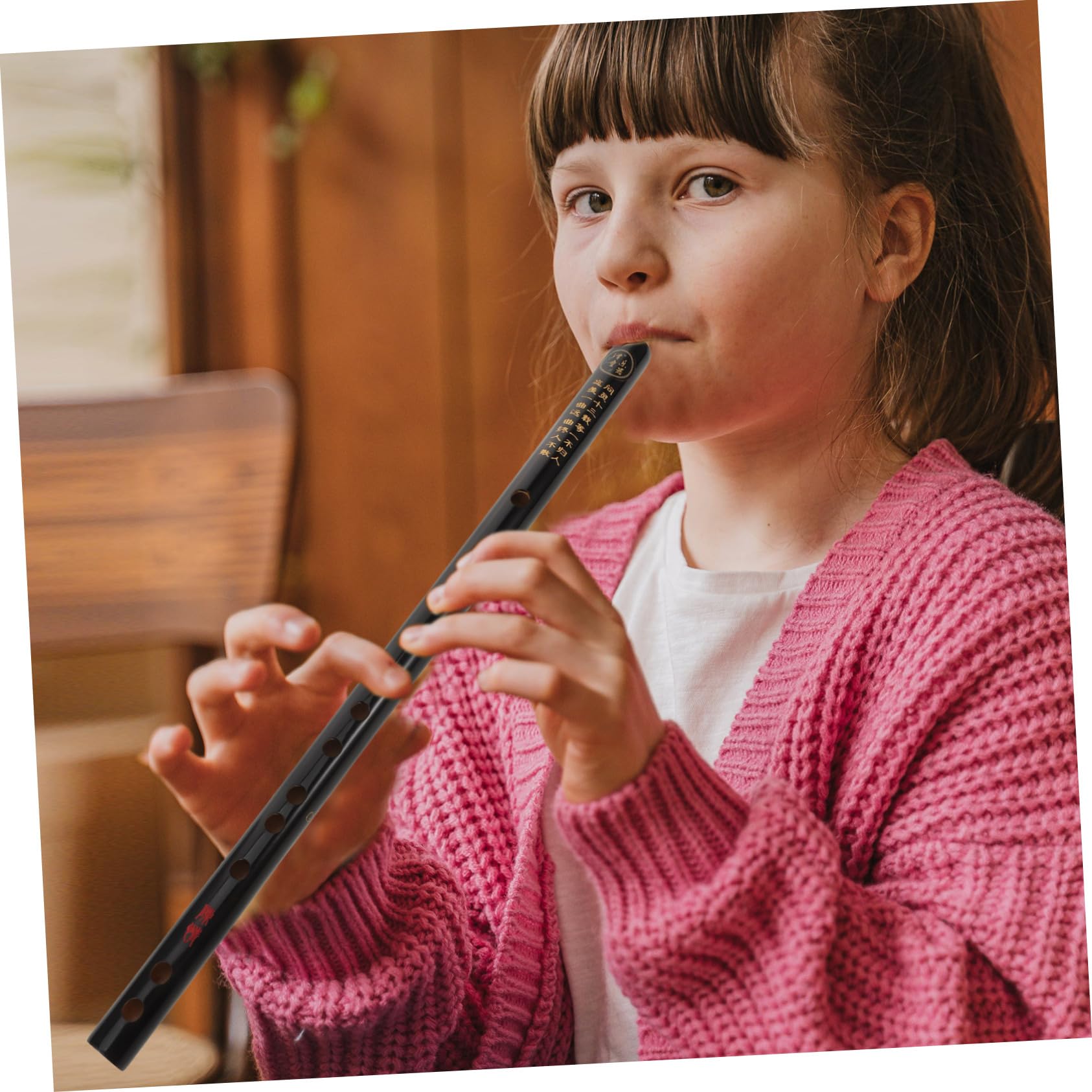 ibasenice Flauta De 3 Agujeros Con Sonido Para Niños Niñas Y Adultos Instrumento Musical Tradicional Chino Ligero Y Portátil Con Borlas Decorativas.
