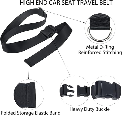 Miniatura 3 de Car Seat Travel Strap car seat Luggage Strap for Airport Easily Converts Your Child's Car Seat and Carry-on Luggage Into an Airport Car Seat