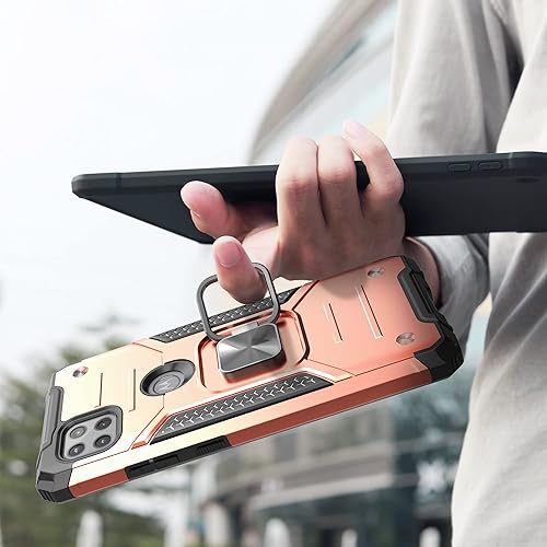 Miniatura 7 de Moto One 5G Ace - Funda con protector de pantalla, absorción de golpes, resistente y duradera, a prueba de caídas, con soporte para automóvil, funda