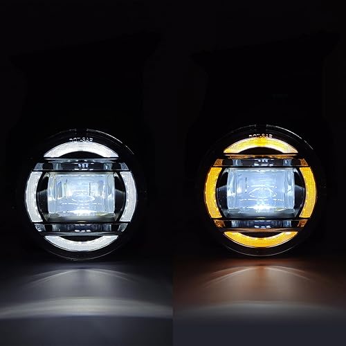 Miniatura 10 de Luces antiniebla para GMC Sierra 15001500HD25002500HD35003500HD35003500HD, 1 par de faros antiniebla con lado derecho e izquierdo (lente