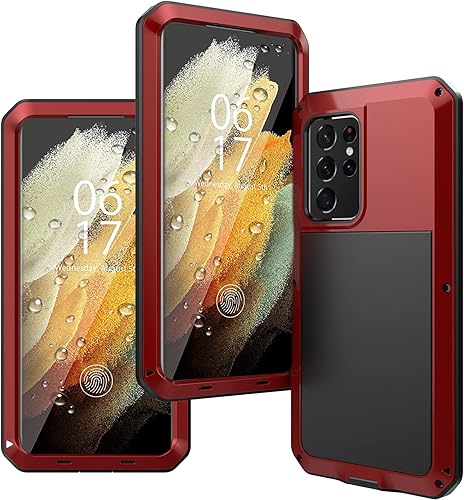 Miniatura 8 de KVIBEO Funda para Samsung Galaxy S23 UltraS23 PlusS23, compatible con funda de carga inalámbrica, protector de pantalla integrado, grado militar, a