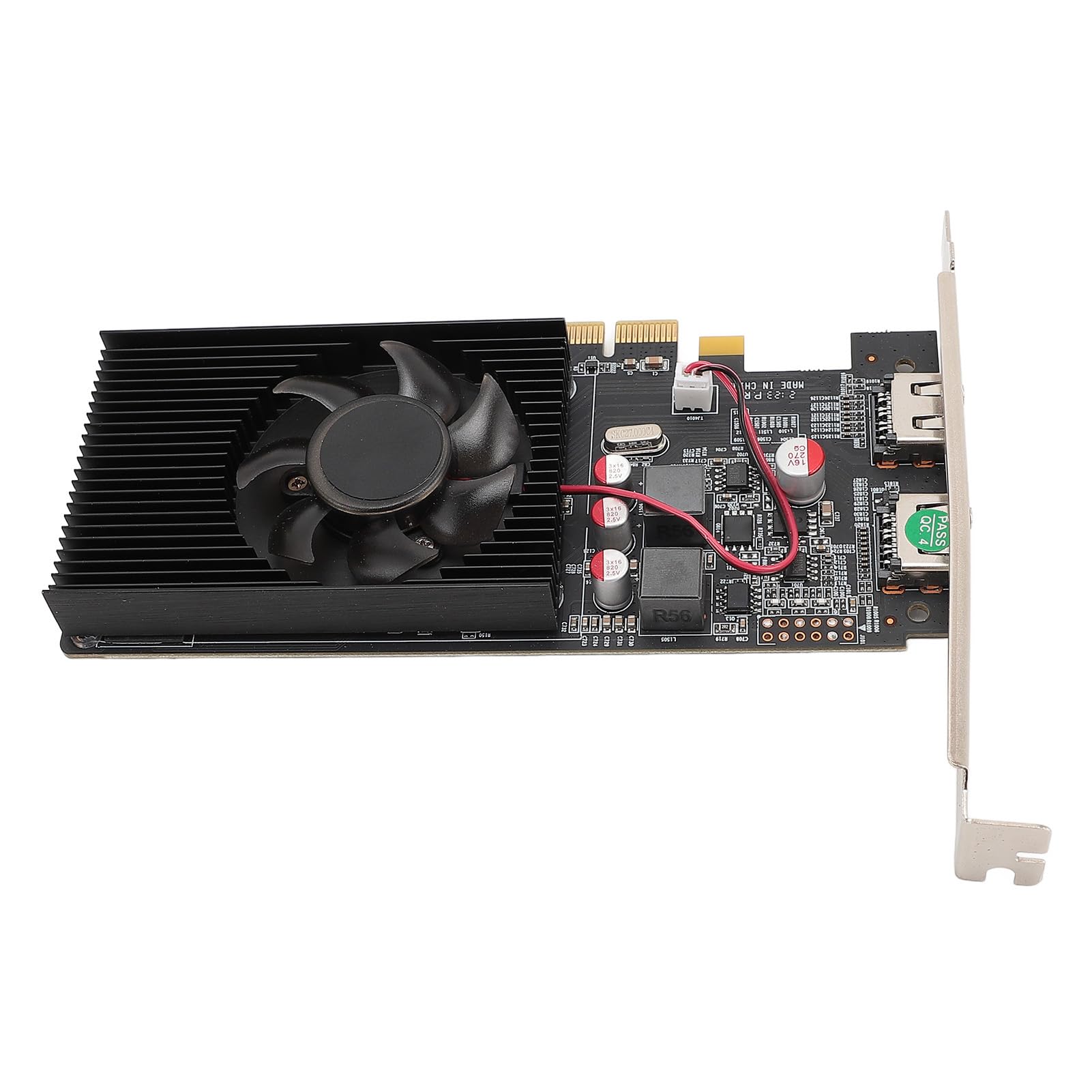 Tarjeta Gráfica para PC Slim 2GB DDR3 Ventilador único 64bit 650MHz 533MHz PCI Express 2.0 X 16 30W Tarjeta Gráfica para Computadora