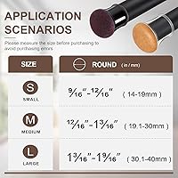 Vista 2 de OCONDA 20 protectores de suelo para patas de silla para suelos de madera dura, deslizadores de muebles de goma negra con fieltro, fundas de silicona