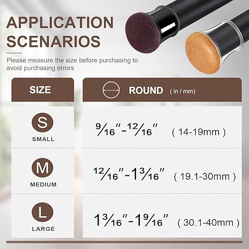 Miniatura 2 de 20 protectores de suelo para patas de silla para suelos de madera dura, deslizadores de muebles de goma transparente con fieltro, fundas de silicona