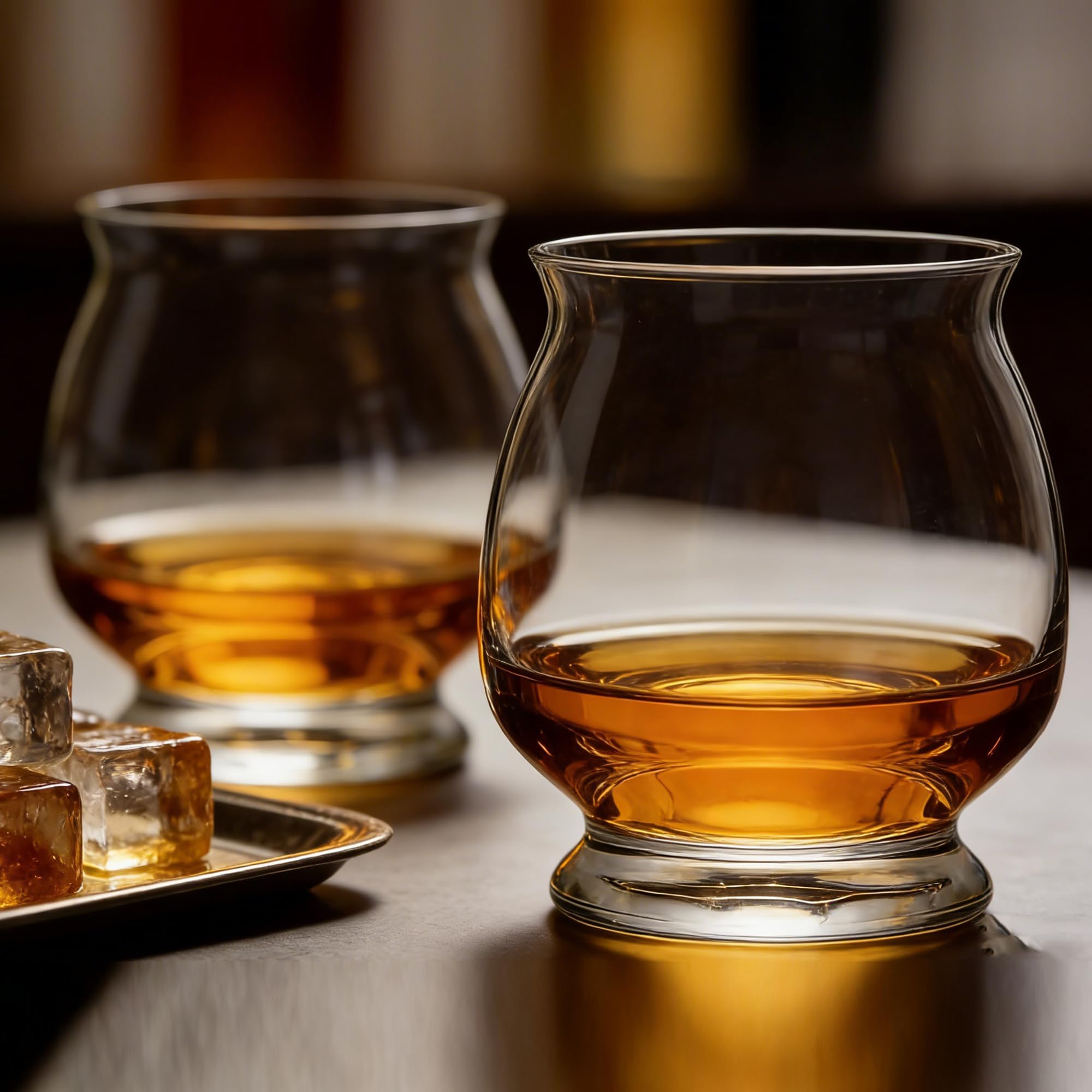 4 Pièces Verres à Whisky, 375ml Verre a Whiskey en Cristal, idéaux pour whisky/brandy/cognac/bourbon, Cadeaux Uniques pour Hommes et Femmes (4)
