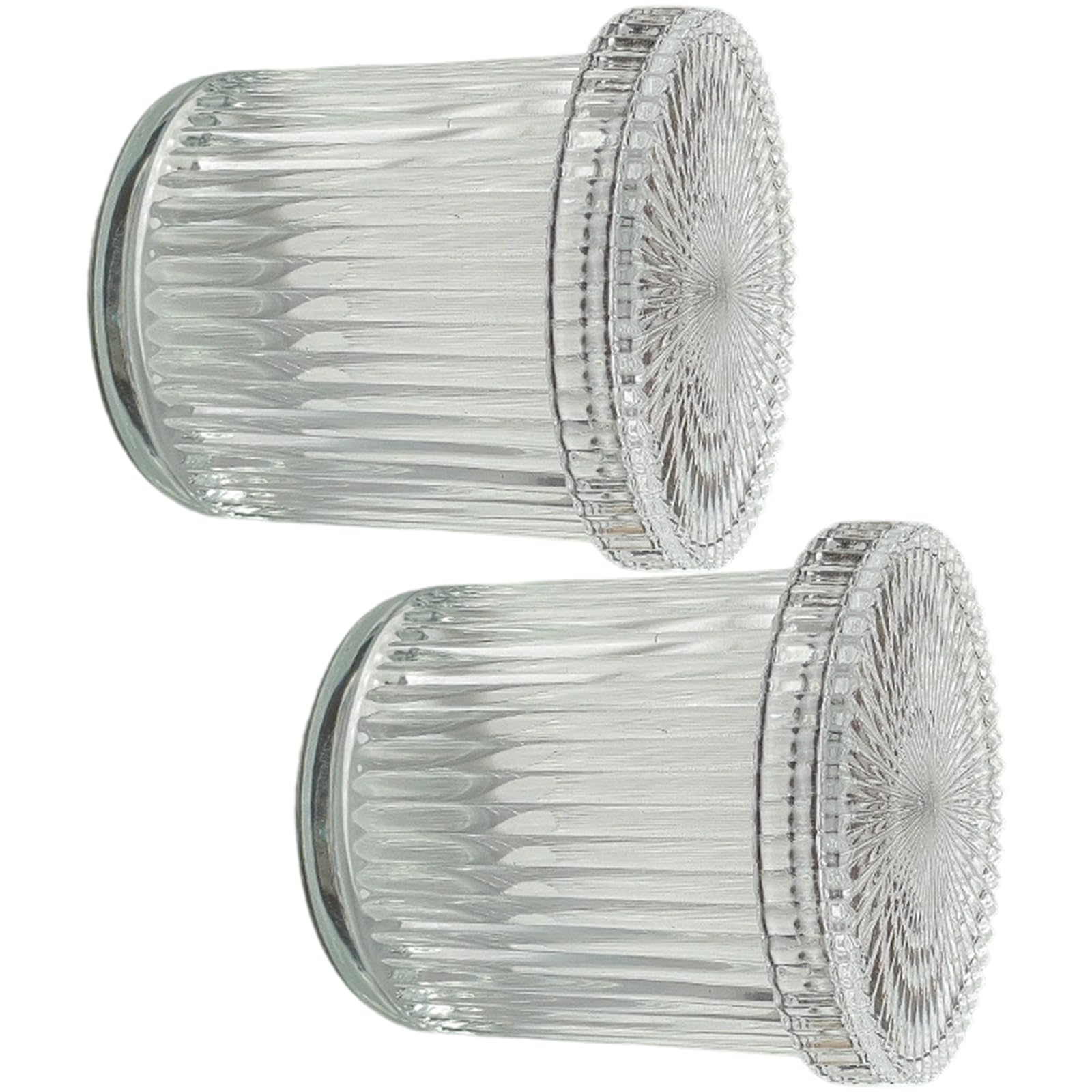 Buxuaaaa B Uxuaaaa 2 Pieces Clear Glass Swa Organizers Set Hygienic Sealed Container For Vanity Countertop Storage Family Friendly Swa Organizers
