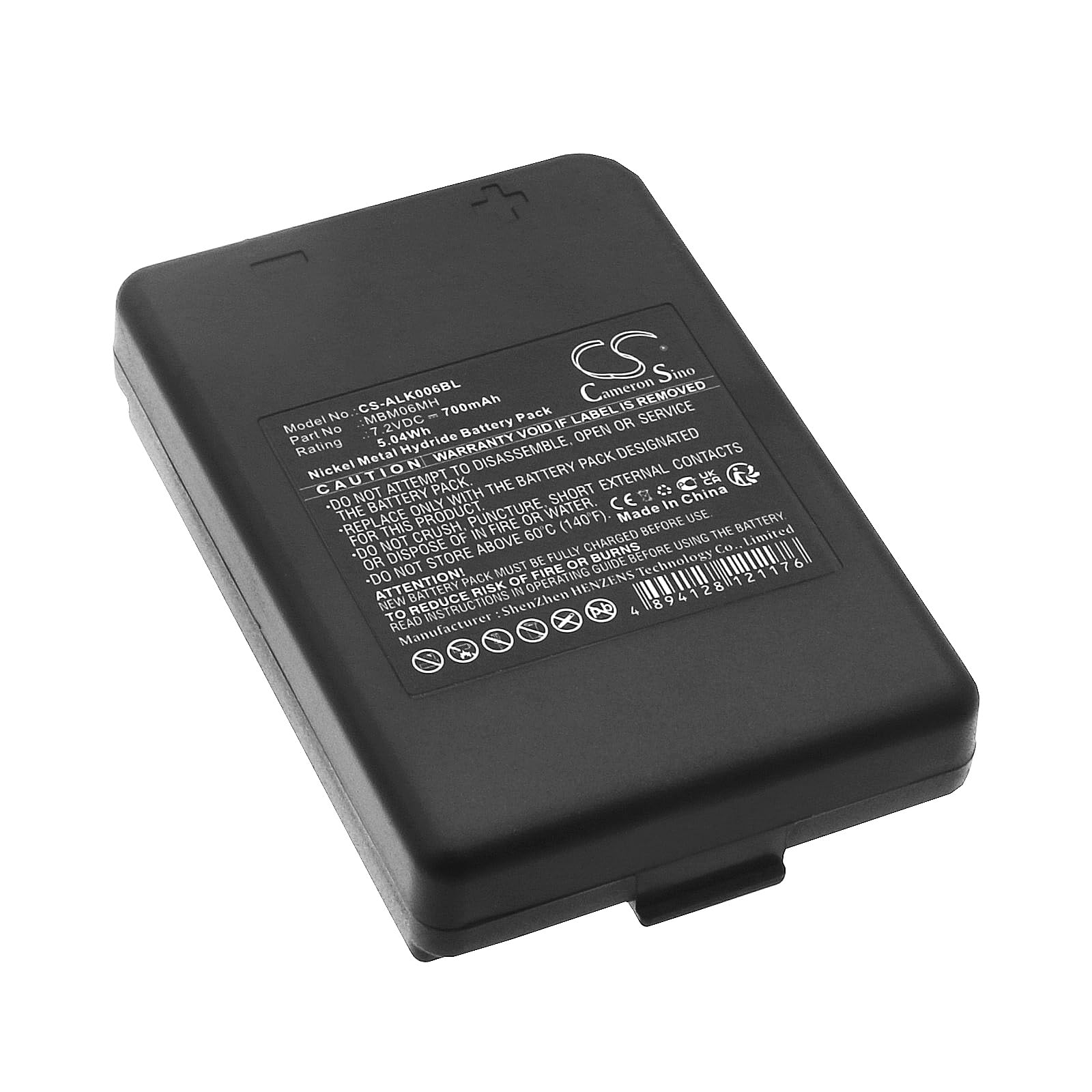 CS-ALK006BL Battery 700mAh compatible with [Autec] E16 KTC, E16 Sirio 42, Funkfernsteuerung Modular MJ, Funkfernsteuerung Modular MK, MJ, DF, MJ04, MK, plus, Plus replaces MBM06MH