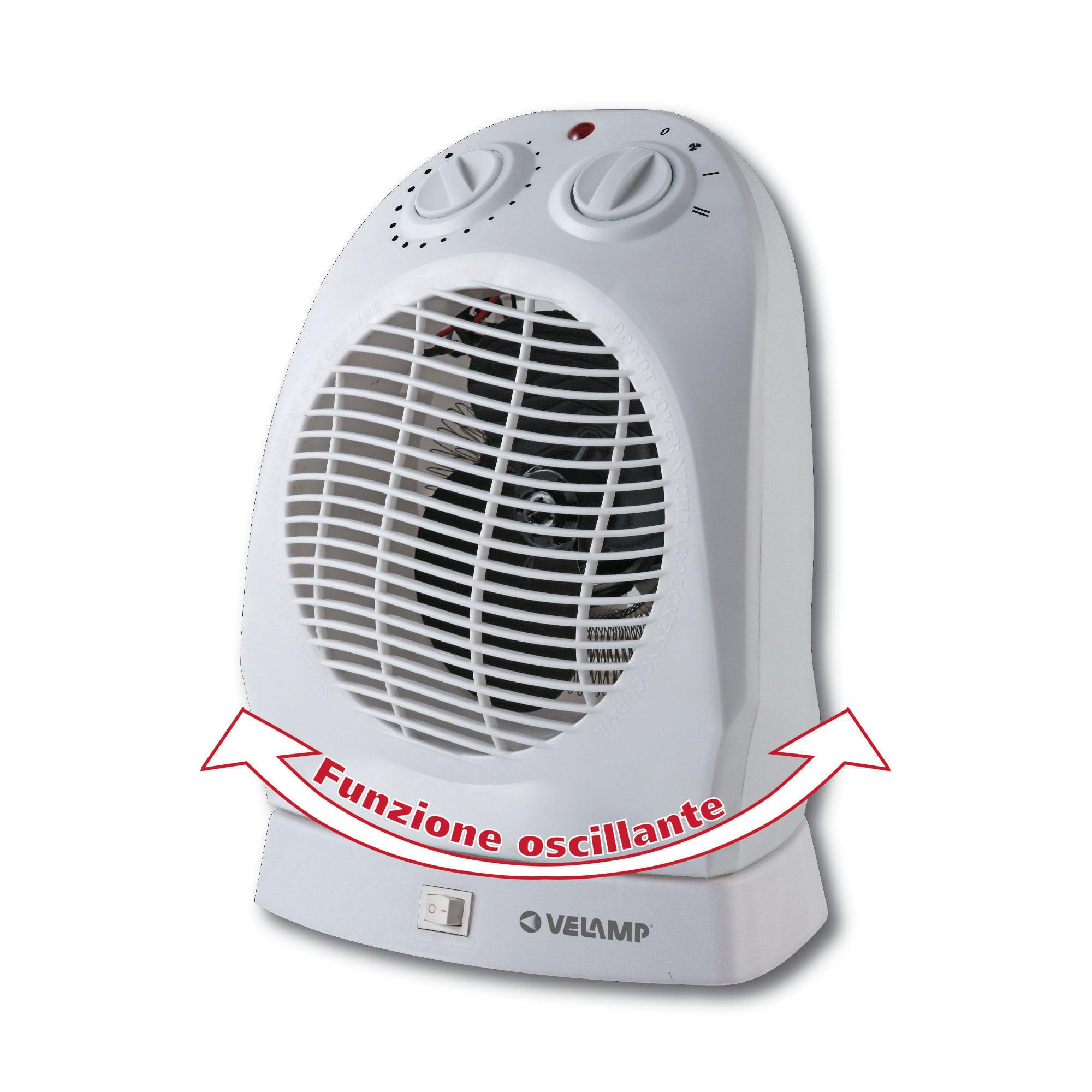 Termoventilatore 2000W bianco, base oscillante