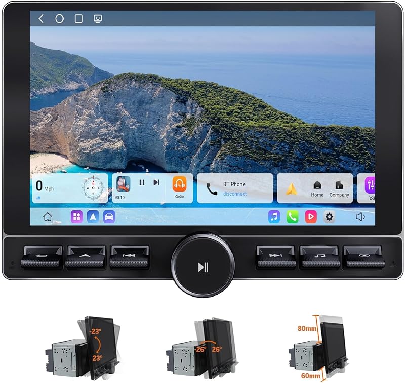 Eonon UX6K-PRO-MAX 10,1" Android 13 Autórádió 8+128GB 4G GPS Navigáció CarPlay Osztott Képernyő Bluetooth WiFi DSP Tolatókamerával Volkswagen