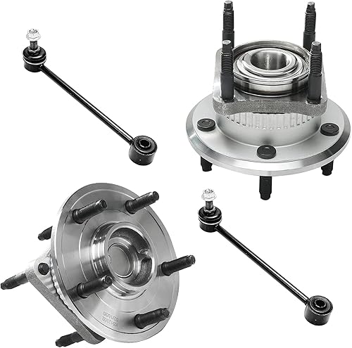 Miniatura 277 de Detroit Axle - Kit de cubos de rodamiento de rueda delantera de 6 piezas para Dodge Dart 2013-2016, Chrysler 200 2015-2017, 2 cojinetes de rueda