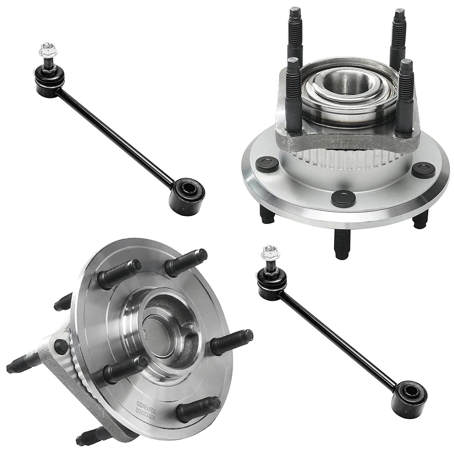 Detroit Axle - Rear Wheel Bearing Hubs Kit for 05-10 Jeep Grand Cherokee