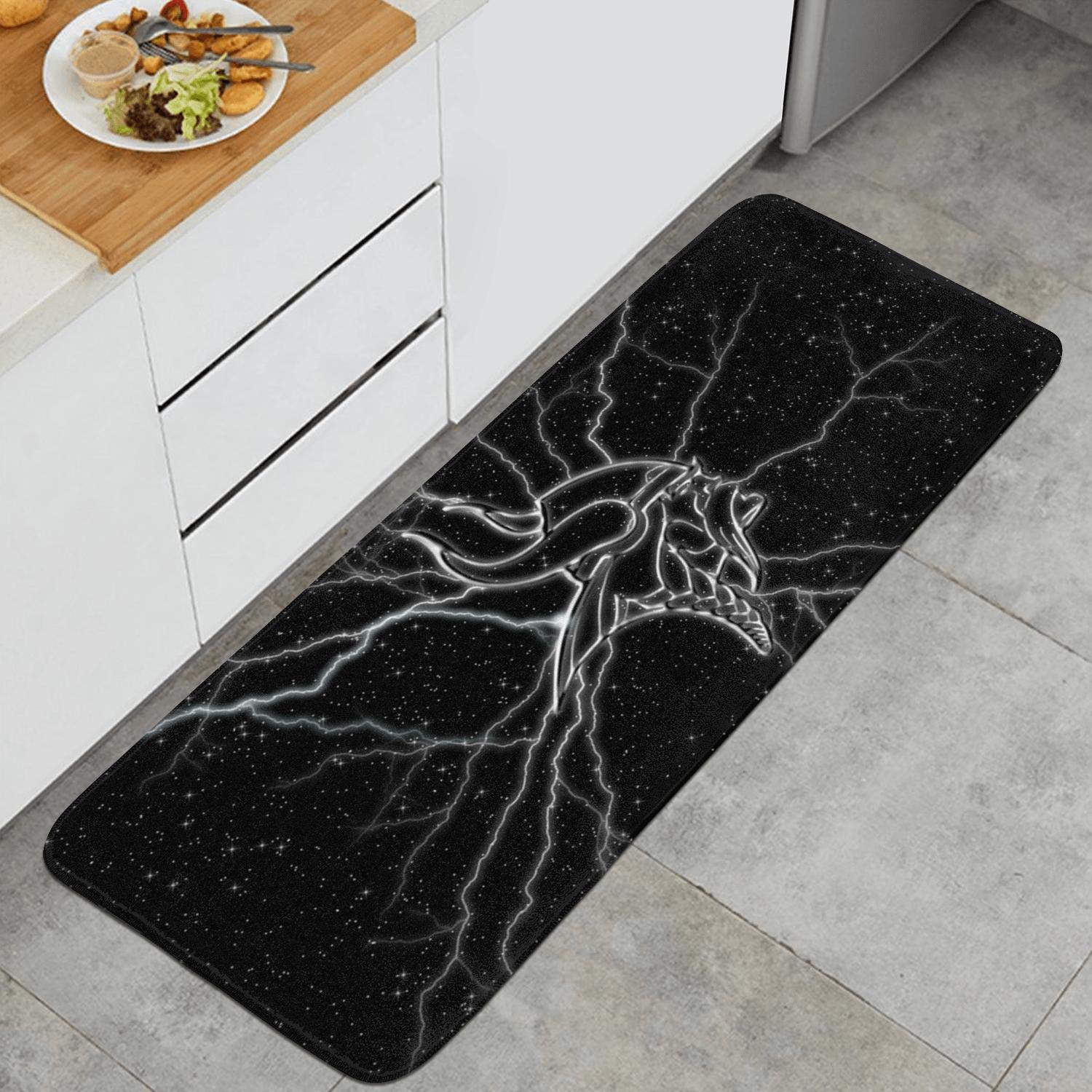 Non-Slip Kitchen Mat Bath Rug Microfiber Soft Indoor Doormat