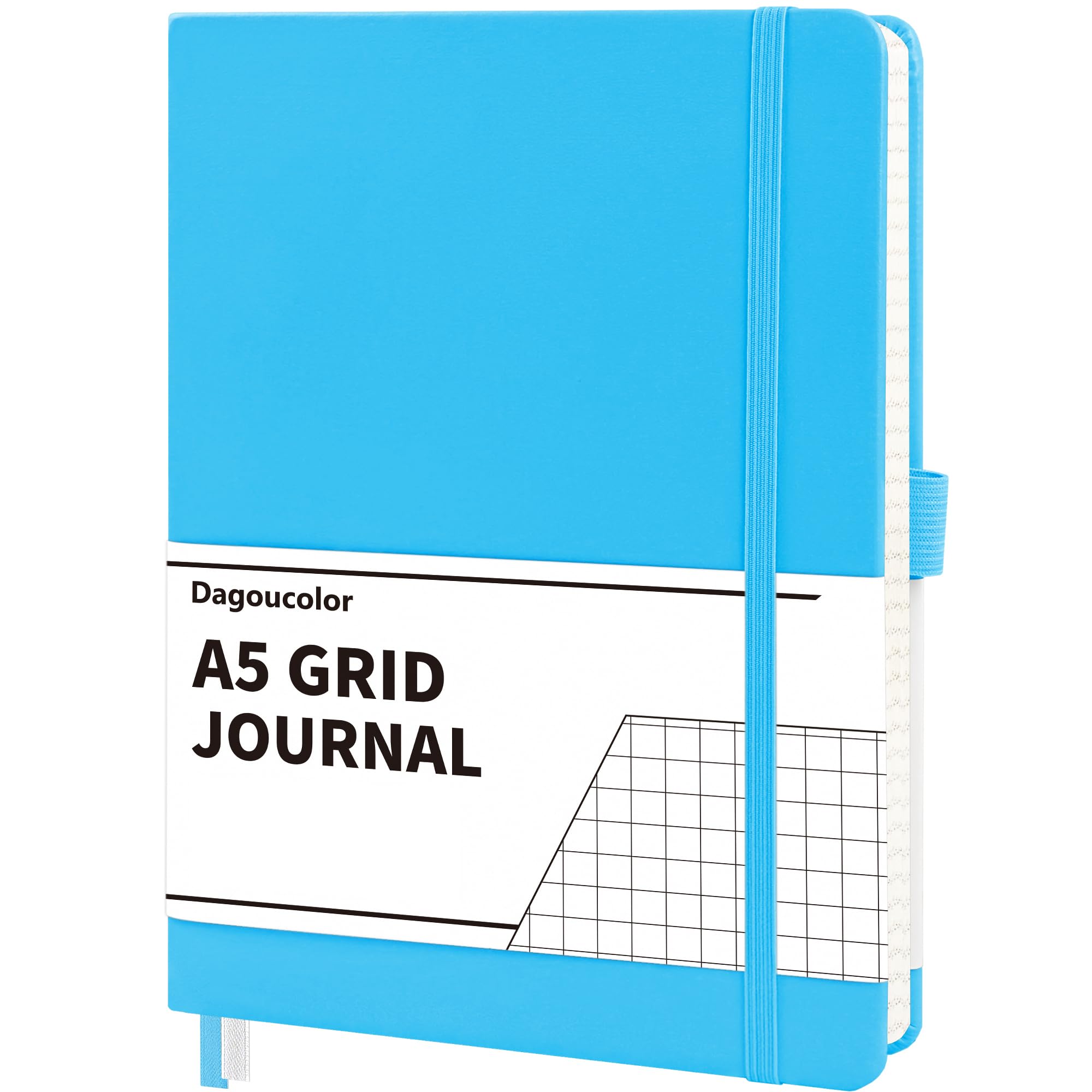DagouColor Notebook A5, 90 Sheet, 120GSM - Blue, Grid