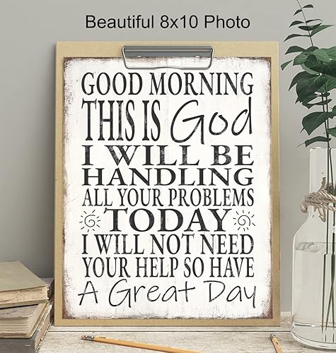 Miniatura 3 de Yellowbird Art & Design Christian Wall Art - God Wall Decor - Religious Gifts for Men Man - Catholic Gift - Inspirational Wall Decor Poster -