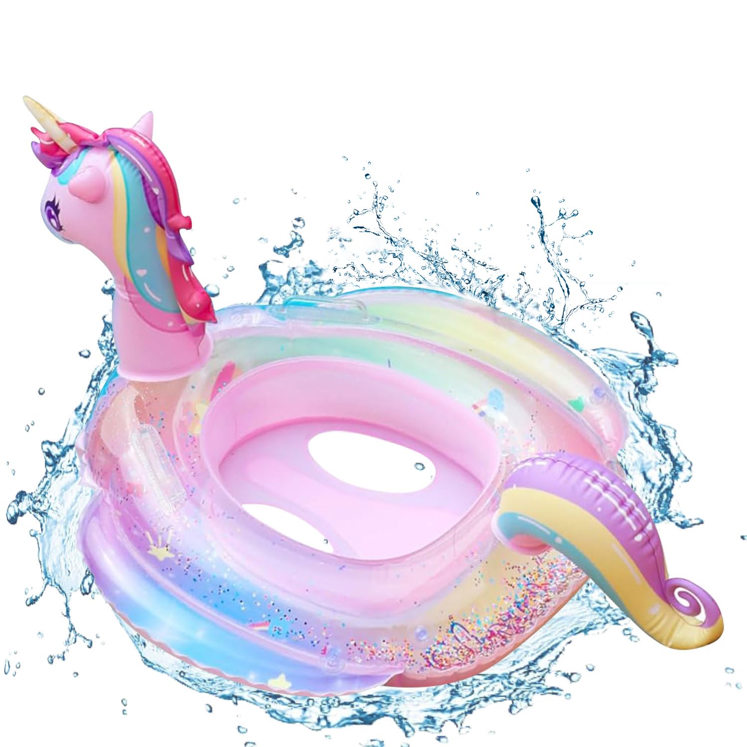 Anillo de Natación para Bebé, Flotador Bebé, Anillo de natación Inflable para bebé 6-36 Meses, Flotador Bebé Piscina, Flotador para Bebe para Fiestas en la Piscina y Otras Actividades Acuáticas