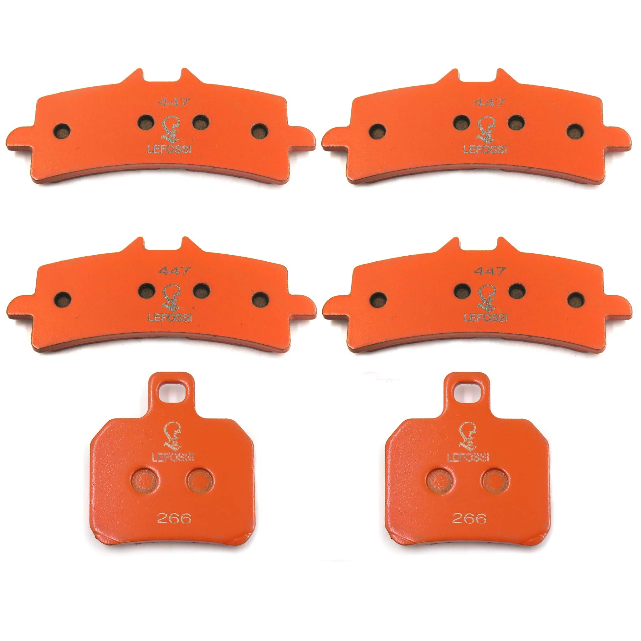 HTTMT Brake Pads Compatible with Kawasaki Ninja 1000 H2 H2R 2015-2017 Front Rear Carbon Fiber