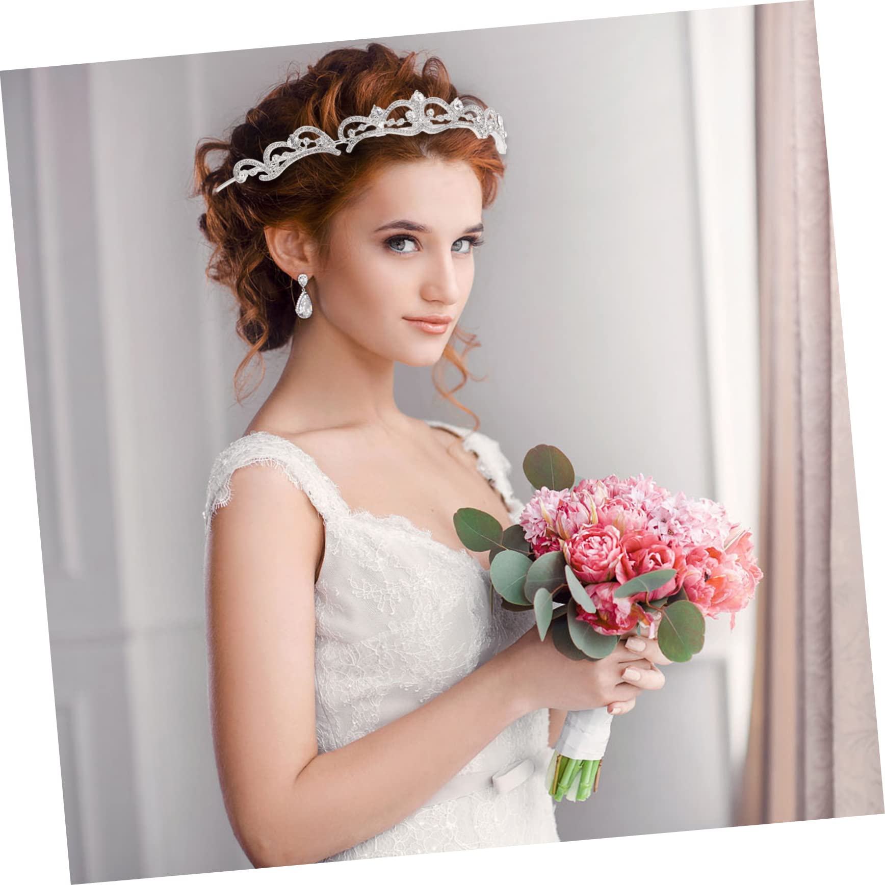 FOMIYES 3 Piezas Tocados De Novia Tiara Mujer Tiaras Para Mujer Barroco De Fiesta De Cumpleaños Para Niñas Princesa Tiaras De Novia Diademas De Novia Birthday Ahuecar Reinas Estrás