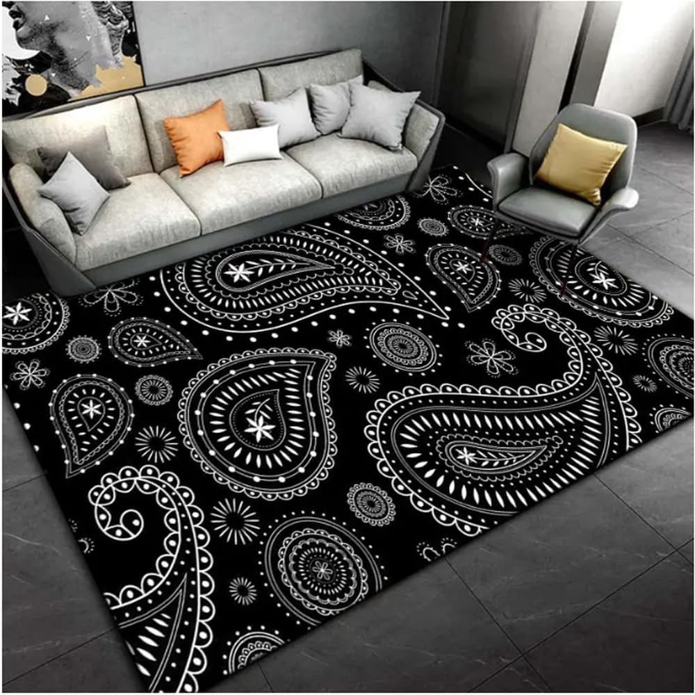 Tapis lecteur de disque 160X230cm pour salon vintage et design rétro