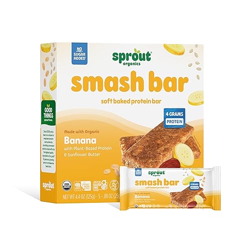 CoComelon Sprout - Alimento orgánico para bebés, aperitivos para niños pequeños, barrita de plátano (paquete de 1)