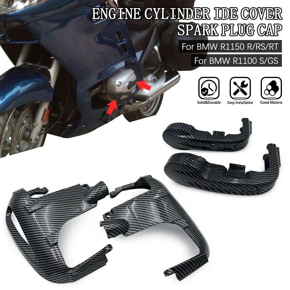 Couvercle en Fiber de carbone pour R1150R, R1100S, R1150RS, R1150RT, couvercle latéral de protection de cylindre de moteur(Set)