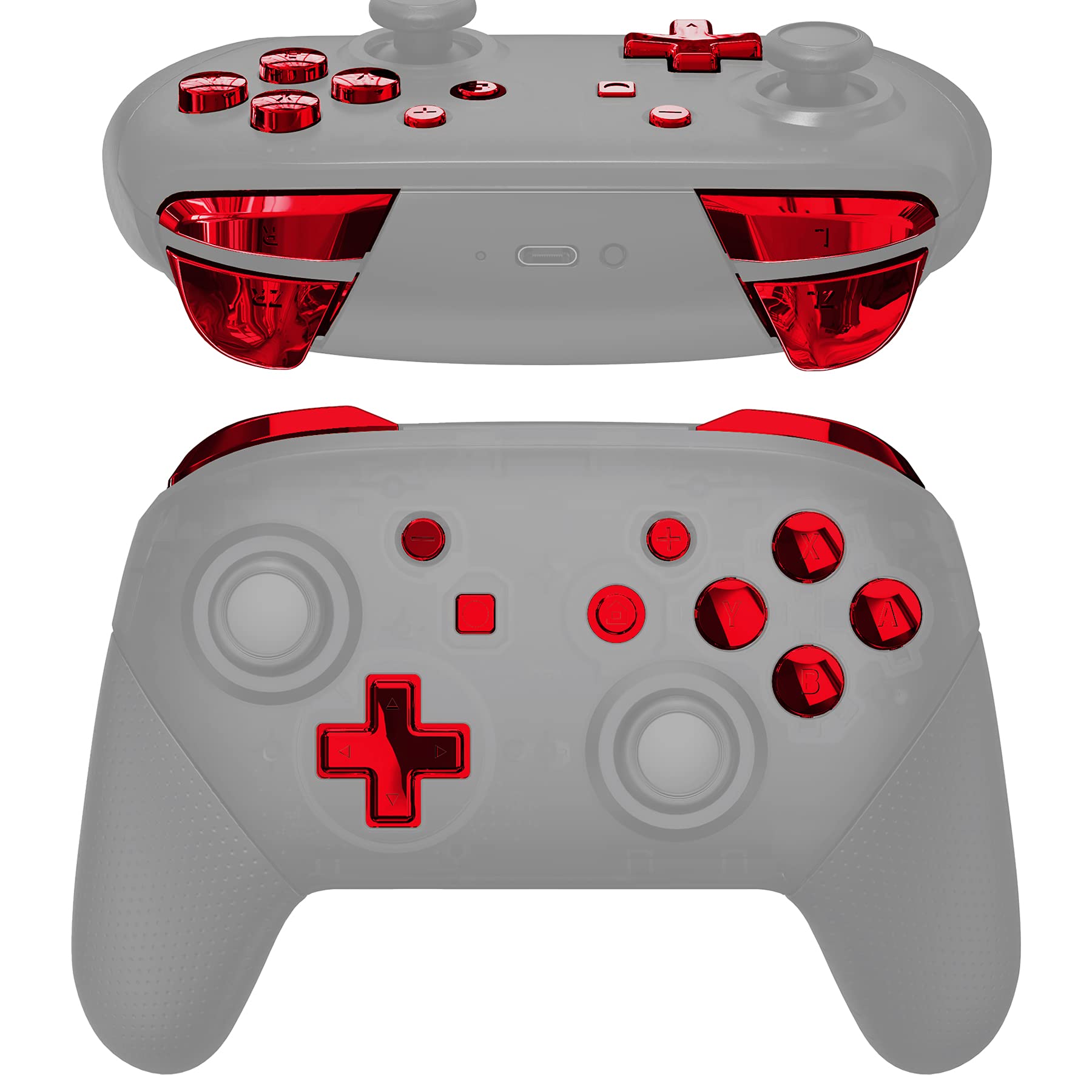 Amazon.co.jp: eXtremeRate プロコン switchに対応用ABXY D-pad ZR ZL 