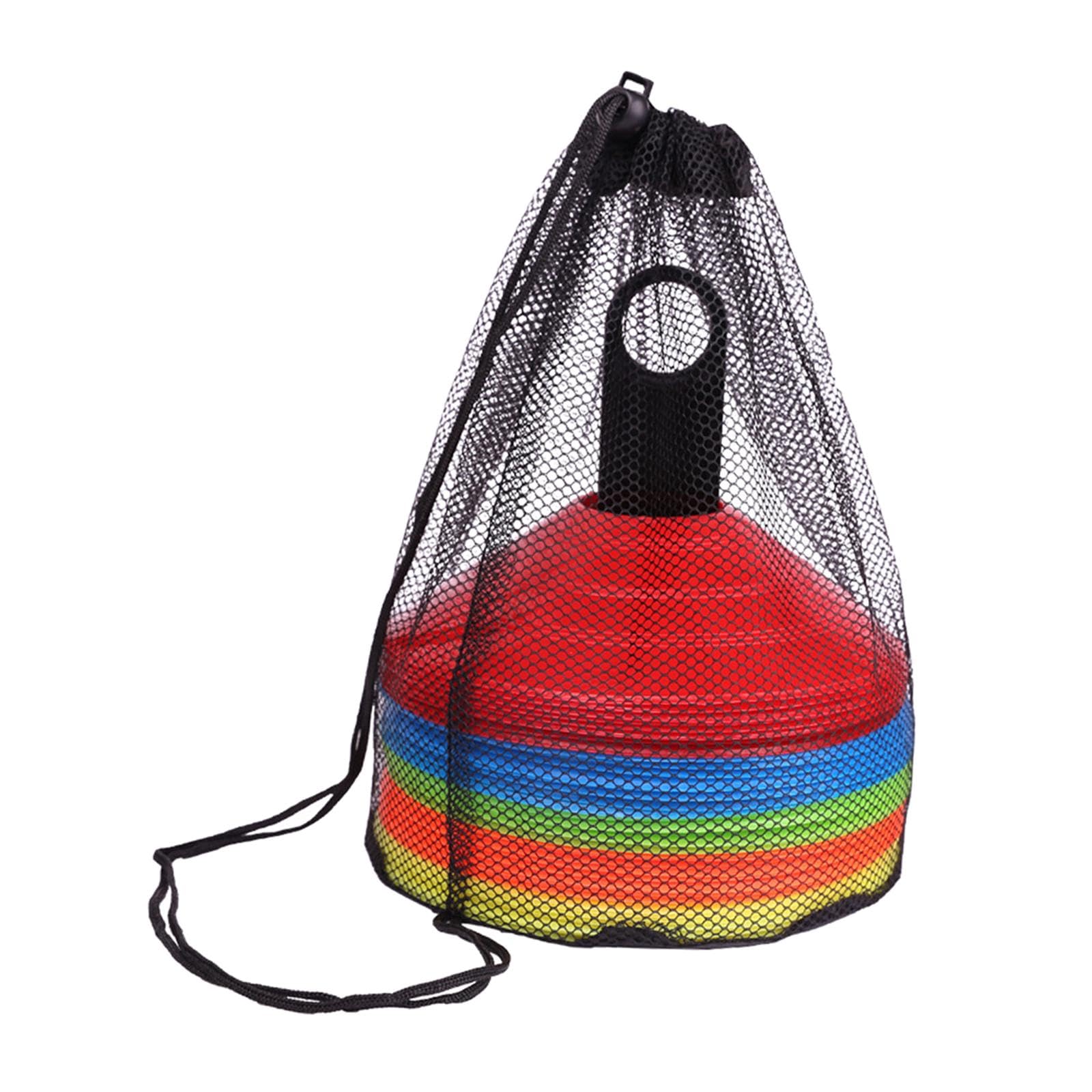 Enakshi® 10Pcs Agility Soccer Cones Sports Disc Cones for Exercise Practice Equipment with Bag and Holder|Sporting Goods | Team Sports | Soccer | Training Aids-image-28