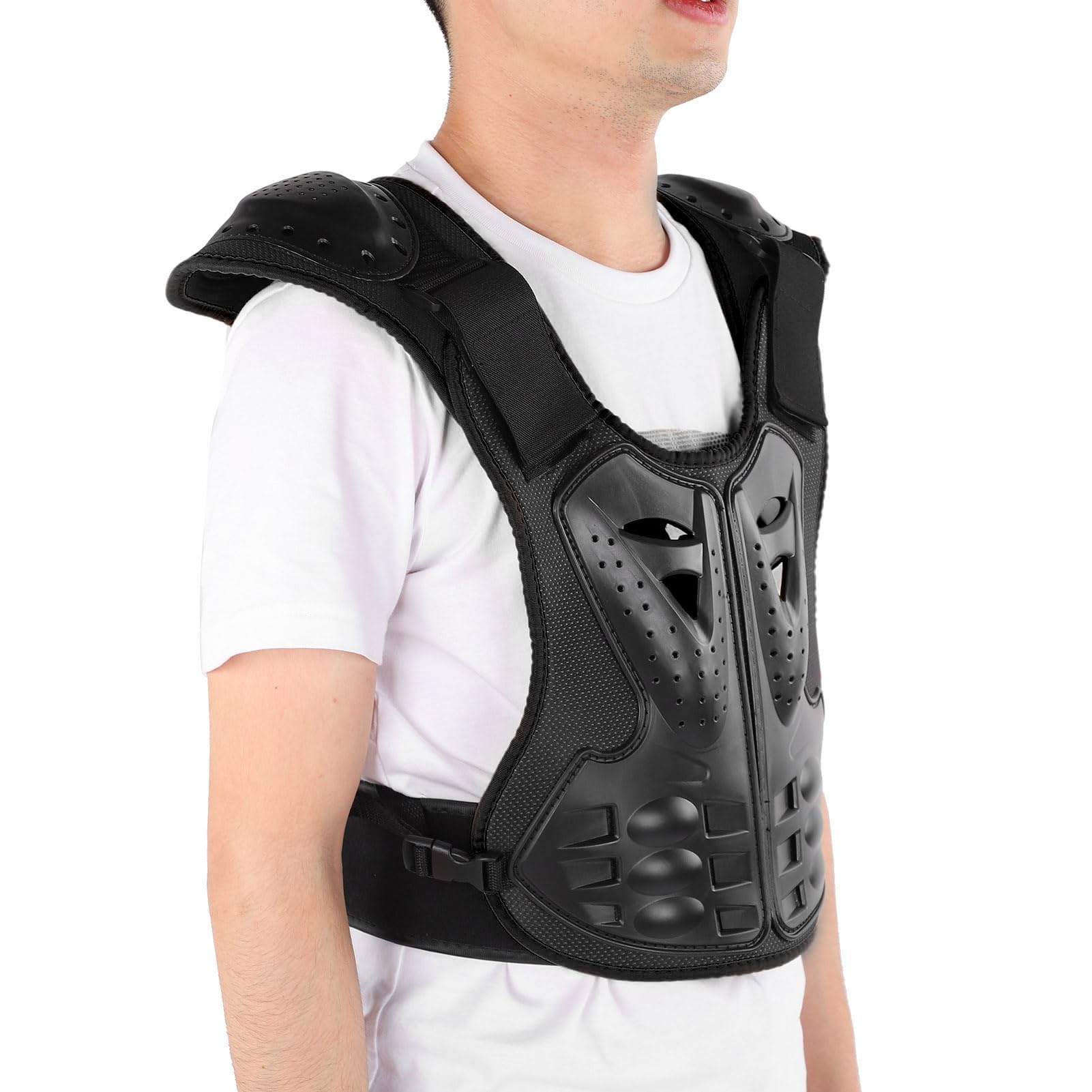 Gilet riflettente per pattinaggio sul petto per bambini che cavalcano la protezione per la schiena per gli sport all'aria aperta