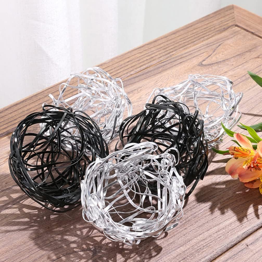 2pcs Floral Cage Arrangement Holder Aluminum Alloy Wire Ball Arranger Fixed Tools Floral Lid Organizer for Arrangement Plant Fixation Black