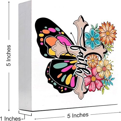 Miniatura 30 de Letrero de madera con versículo bíblico, decoración de escritorio con texto en inglés "I will Sing of the Goodness of Gods" (I will Sing of the