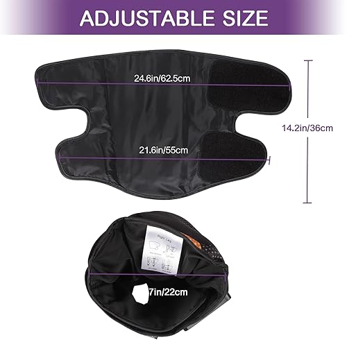 Miniatura 7 de QUINEAR Masajeador de piernas inalámbrico, recargable de compresión de aire para pantorrillas, masajeadores para circulación y dolor muscular