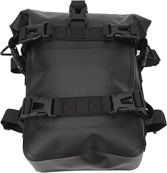4L Motorcycle Crash Bar Bag, Universal Quick Release Tail Side Bag, Black Side Tail Bags for Travel