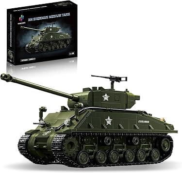 M4 Sherman WW2 Tank Building Set for Adults