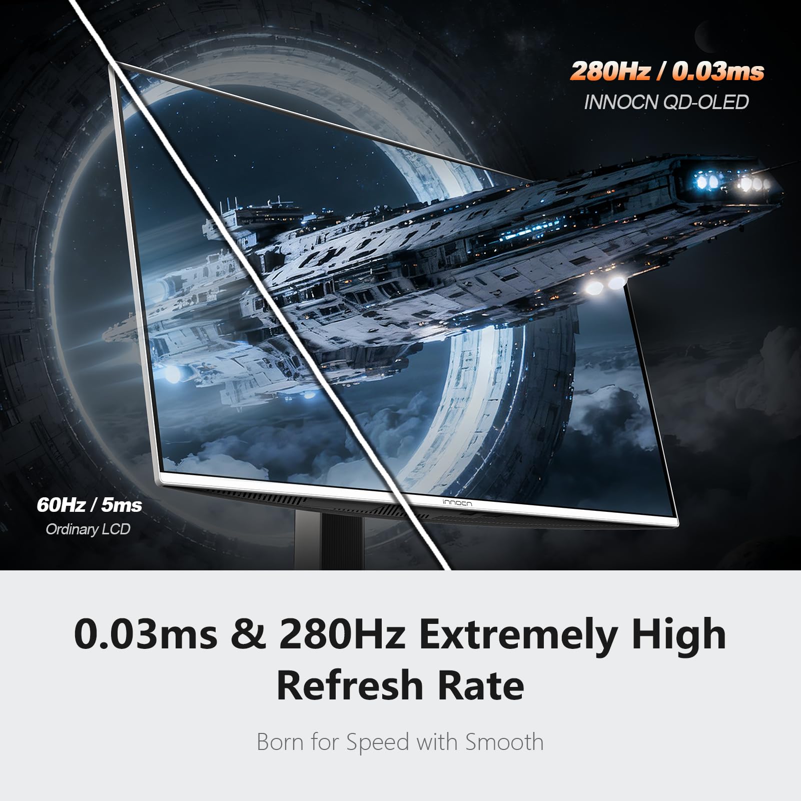 Amazon.co.jp: INNOCN 27インチ OLED 2560 x 1440P 280Hz 240Hz