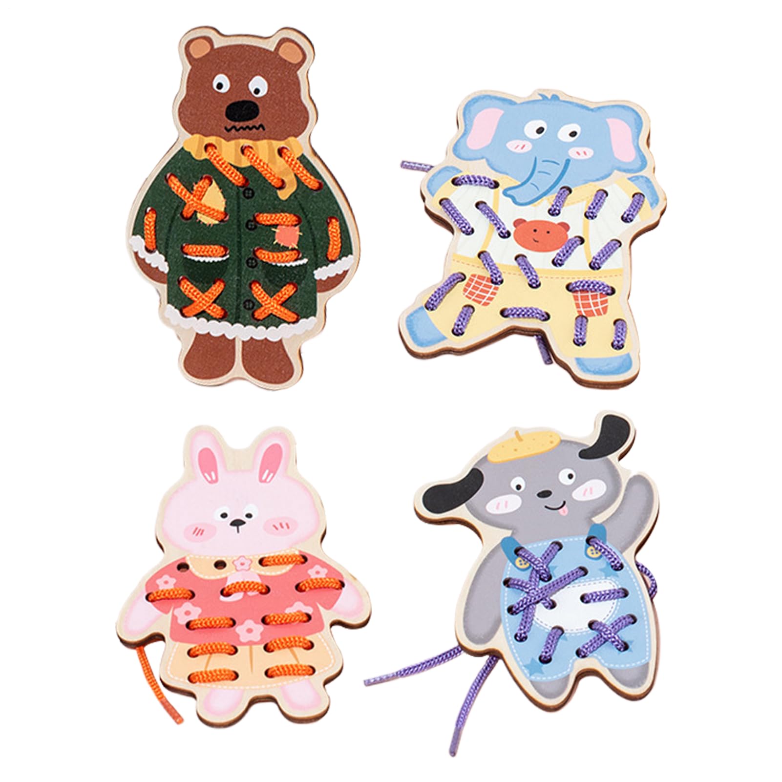 Lacing Cards for Toddler - Cute Sewing Animals, Preschool Learning Kit | Fun Tie Practice Activity, Creative Hand-Eye Coordination Toy Perfect Busy Playtime, Skills, Learning
