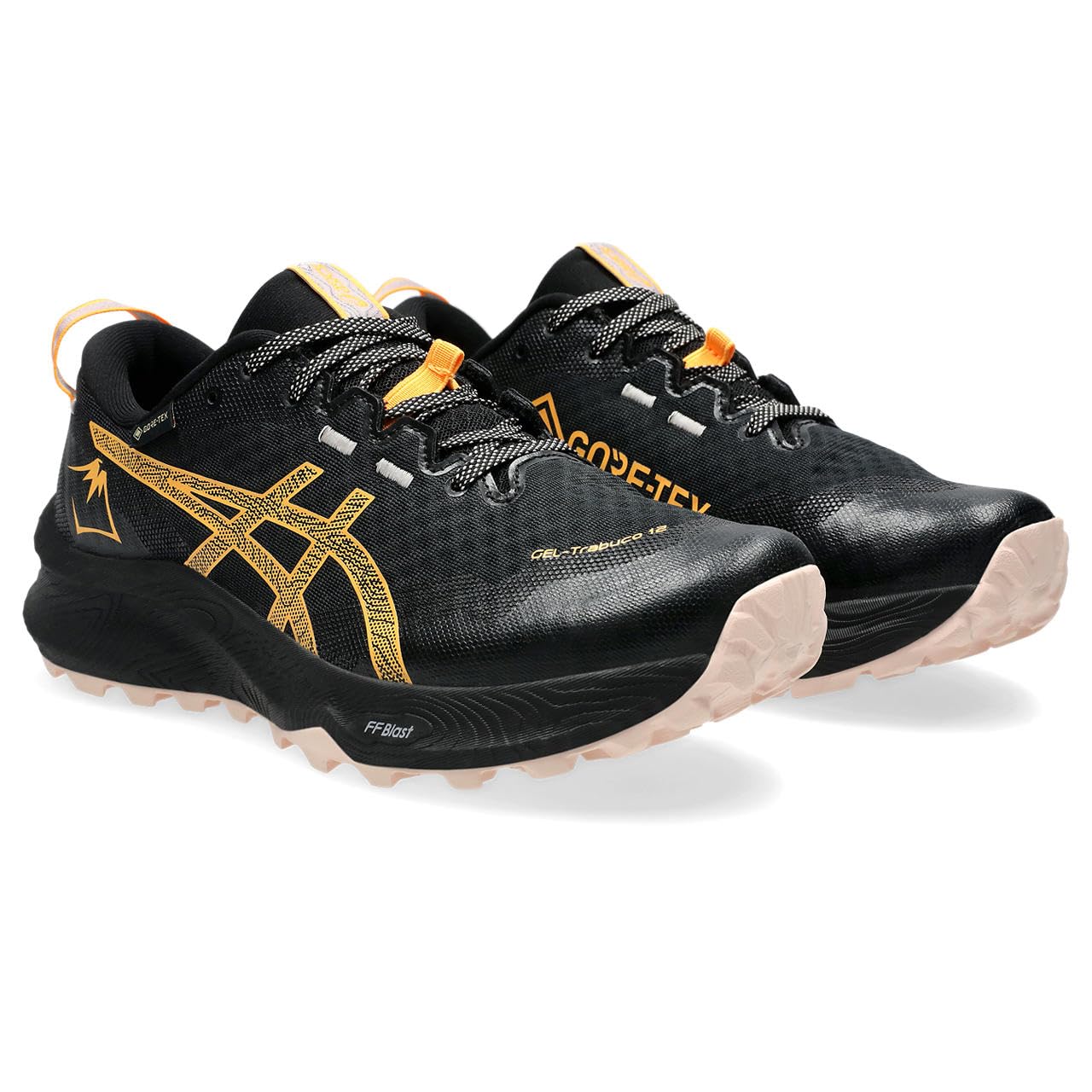 Asics Gel-Trabuco 12 Gtx, Sneaker Donna, Black Stadium Arancione, 39.5 Eu-image