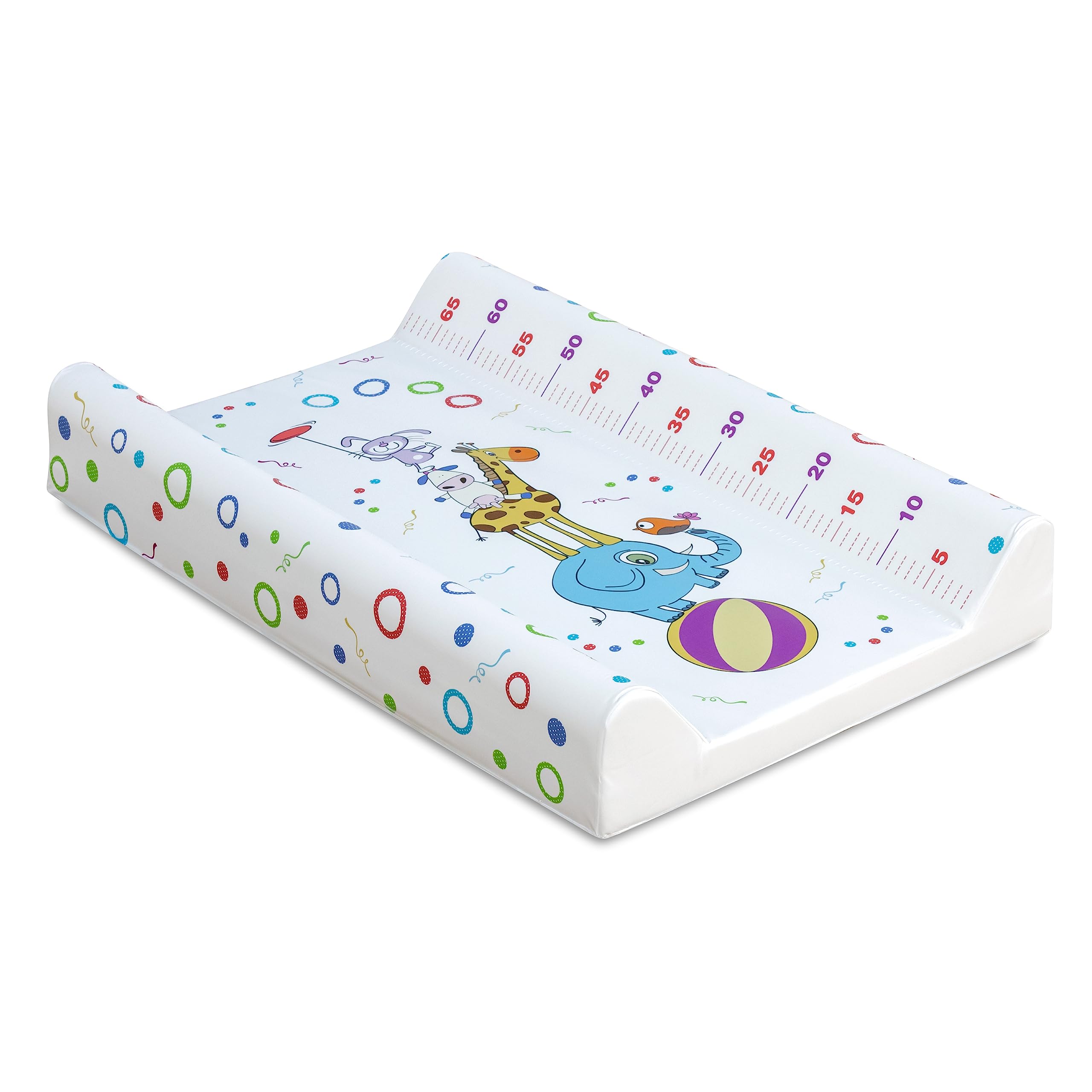 The Moon brandContoured Foam Waterproof Diaper Changing Pad for newborn/Infant Comfortable & Easy to Clean Fits All Standard Changing Tables/Dresser Tops,Unisex Baby - Circus