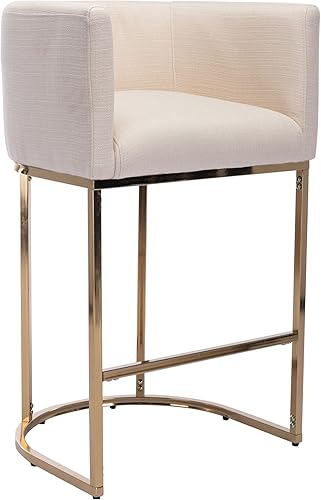 Miniatura 47 de Taburetes de Bar Modernos de Altura de Mostrador Tapizados en Cuero PU Juego de 3, Taburetes de Isla de Cocina de 24", Sillas de Bar con Marco