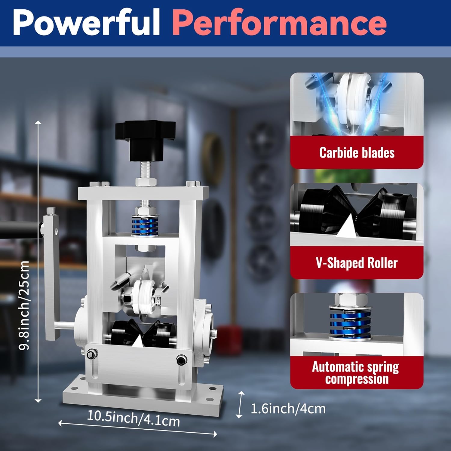 Manual Wire Stripper Machine, 0.08"-1" Hand Crank or Drill Powered Quick Cable Wire Stripper Tool, 2-in-1 Handheld Small Wire Peeler