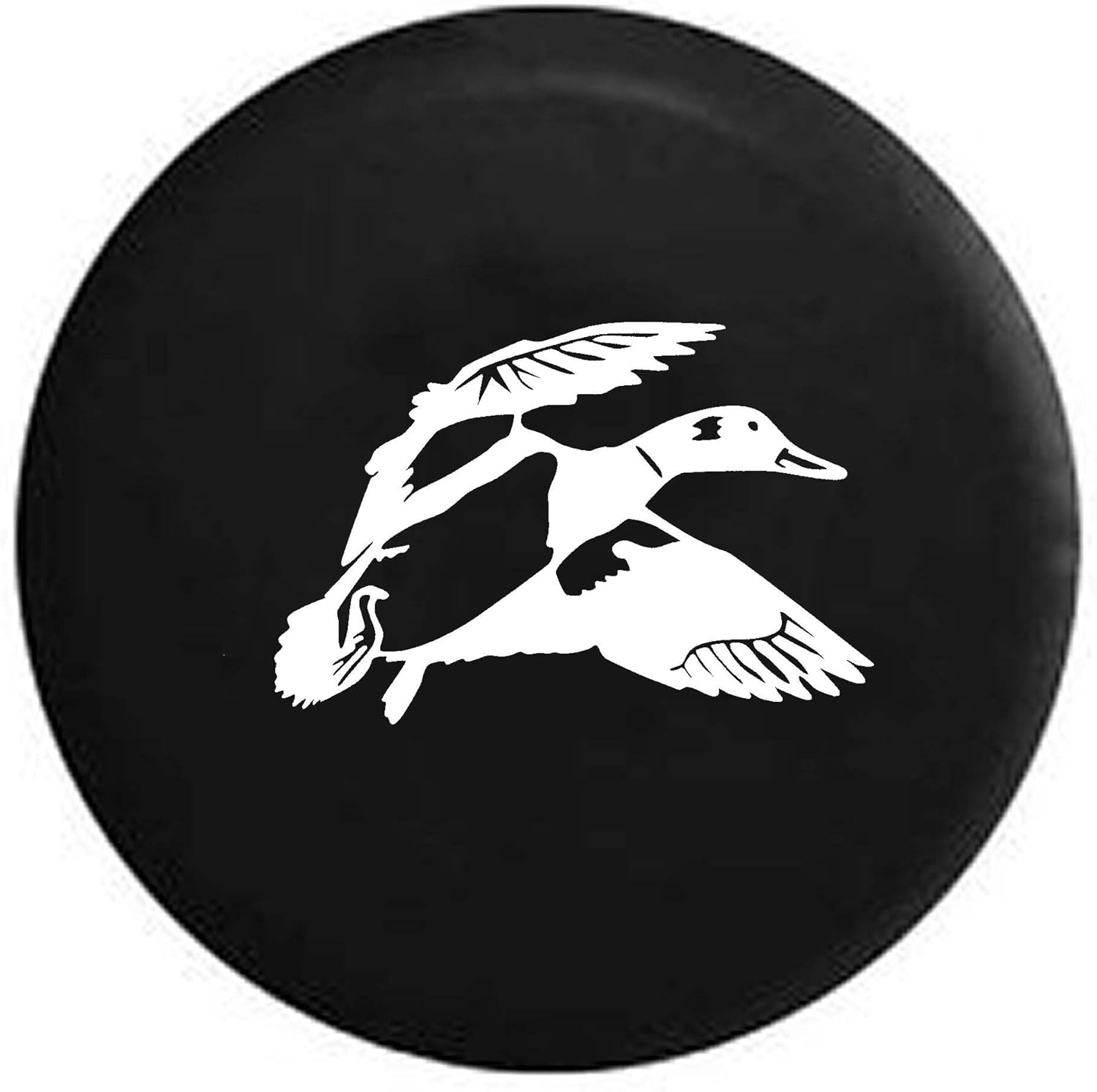 Pike Duck Hunting Water Fowl Flying Trailer RV Spare Tire Cover Black 29 in