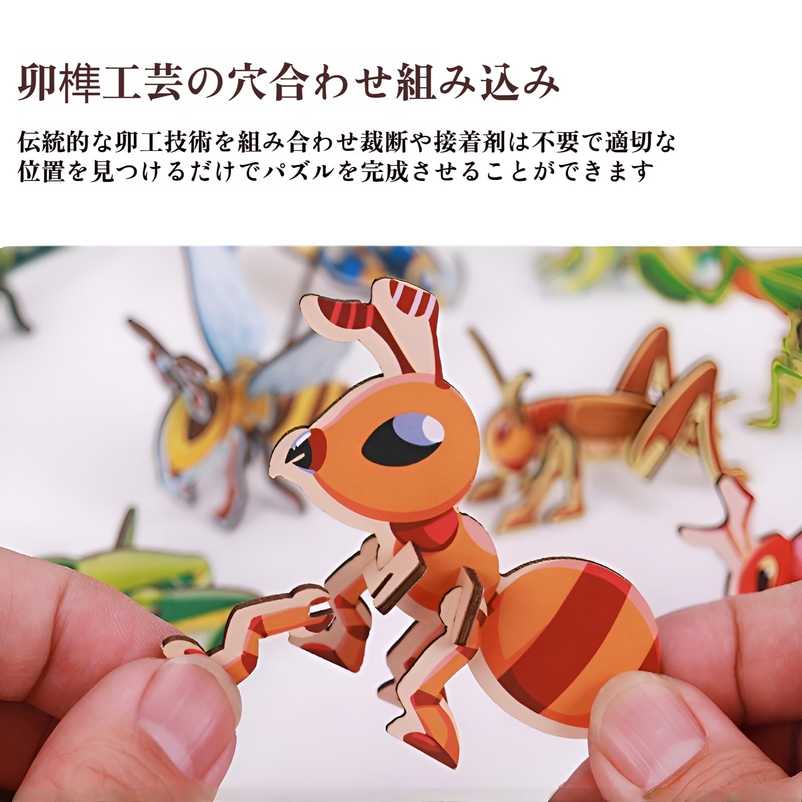 Amazon | [ahomeone]【図鑑パズル】3D立体昆虫工作セット 伝統