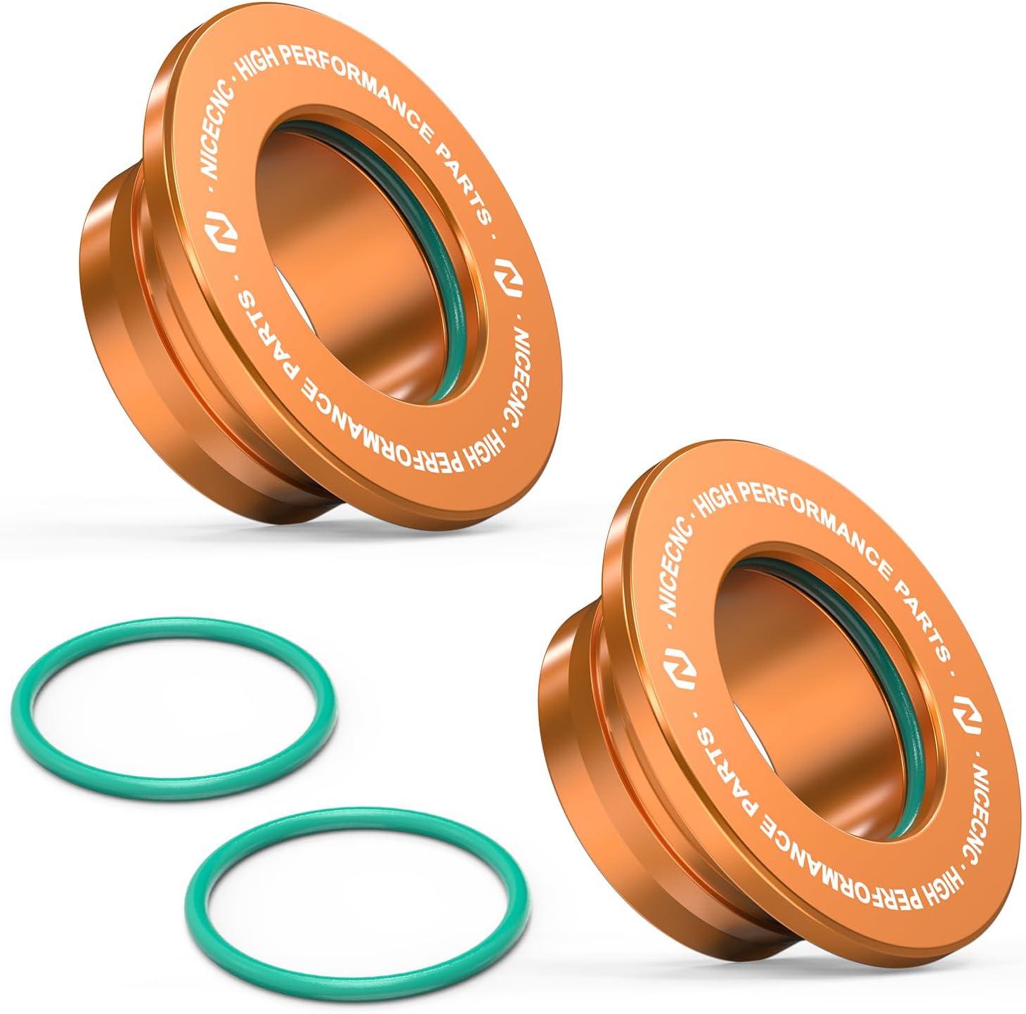 NICECNC Dirt Bike Rear Wheel Spacers Hub Collars Aluminum Compatible with KTM 125-450 SX SX-F XC XC-F 2013-2022，Compatible with Husqvarna TC125 2016-2022 TC250 2017-2022 TX300 2017-2022,See Fitment