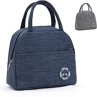 CEIPS Borsa Termica Porta Pranzo, Bellissima Lunch Box Pranzo da Portare Ovunque, Borsa Frigo da Lavoro, Viaggio, Scuola, Borsa Porta Pranzo Lavabile.(Blu)